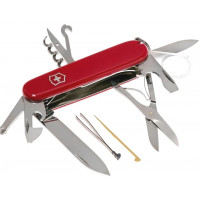 Нож перочинный Victorinox Explorer, 91 мм, 16 функций, рукоять пластик, красный Нож перочинный Victorinox Explorer, 91 мм, 16 функций, рукоять пластик, красный
