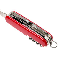Нож перочинный Victorinox Explorer, 91 мм, 16 функций, рукоять пластик, красный Нож перочинный Victorinox Explorer, 91 мм, 16 функций, рукоять пластик, красный