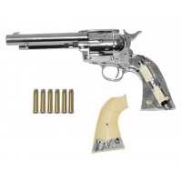 Пневматический револьвер Umarex Colt SAA 45 PELLET nickel, кал. 4,5мм Пневматический револьвер Umarex Colt SAA 45 PELLET nickel, кал. 4,5мм