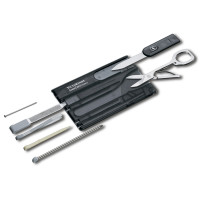 Швейцарская карточка Victorinox SwissCard Classic, 10 функций, корпус из черного полупрозрачного пластика Швейцарская карточка Victorinox SwissCard Classic, 10 функций, корпус из черного полупрозрачного пластика